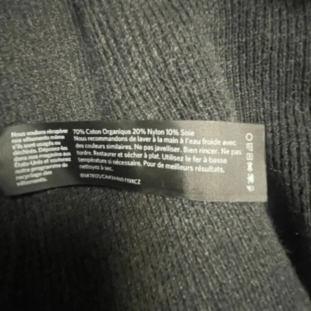 Eileen Fisher Size Medium Cardigan Sweater Duster Black